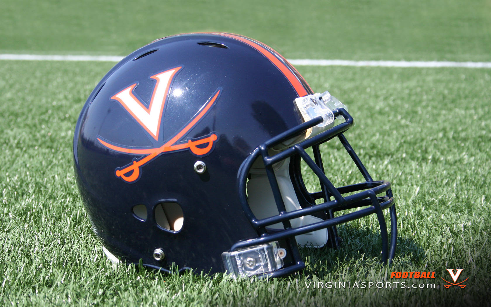 University Of Virginia Cavaliers Helmet Logo Wallpaper