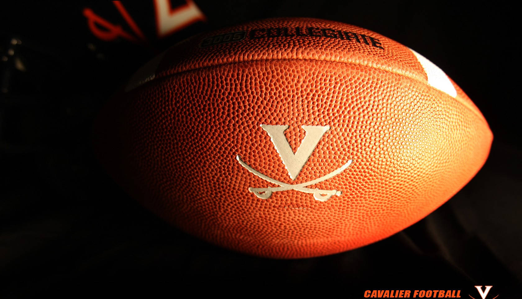 University Of Virginia Logo On Football Wallpaper