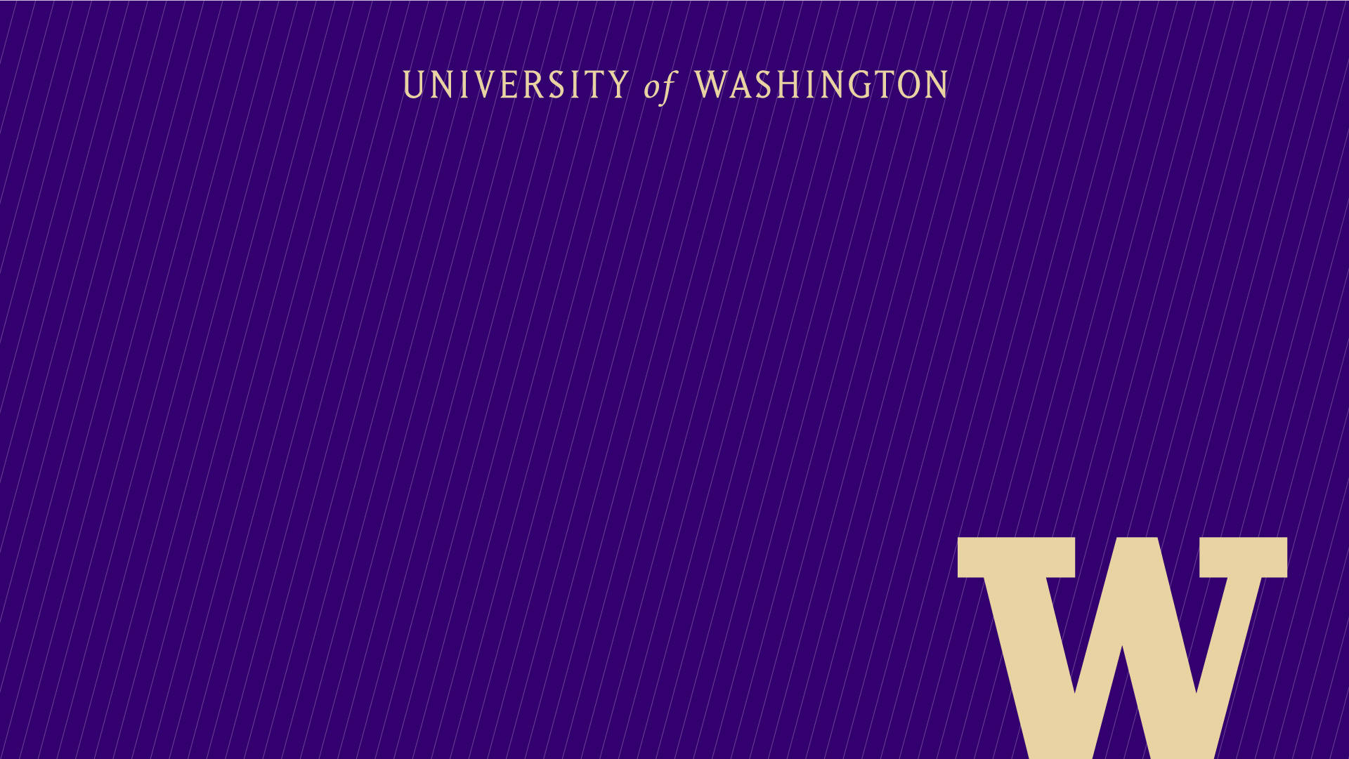 University Of Washington Logo In Purple Wallpaper
