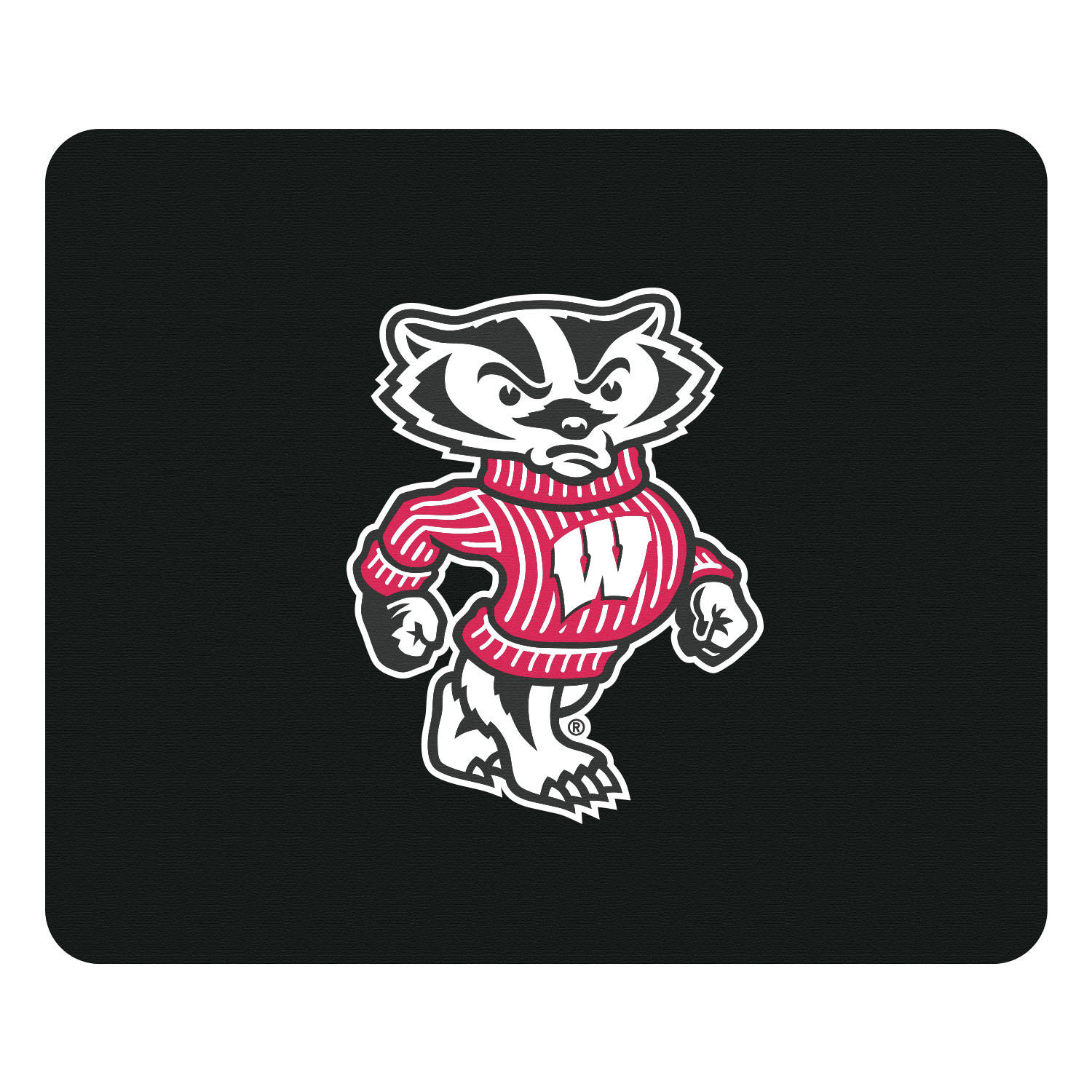 Mascotade La Universidad De Wisconsin-madison En Negro. Fondo de pantalla