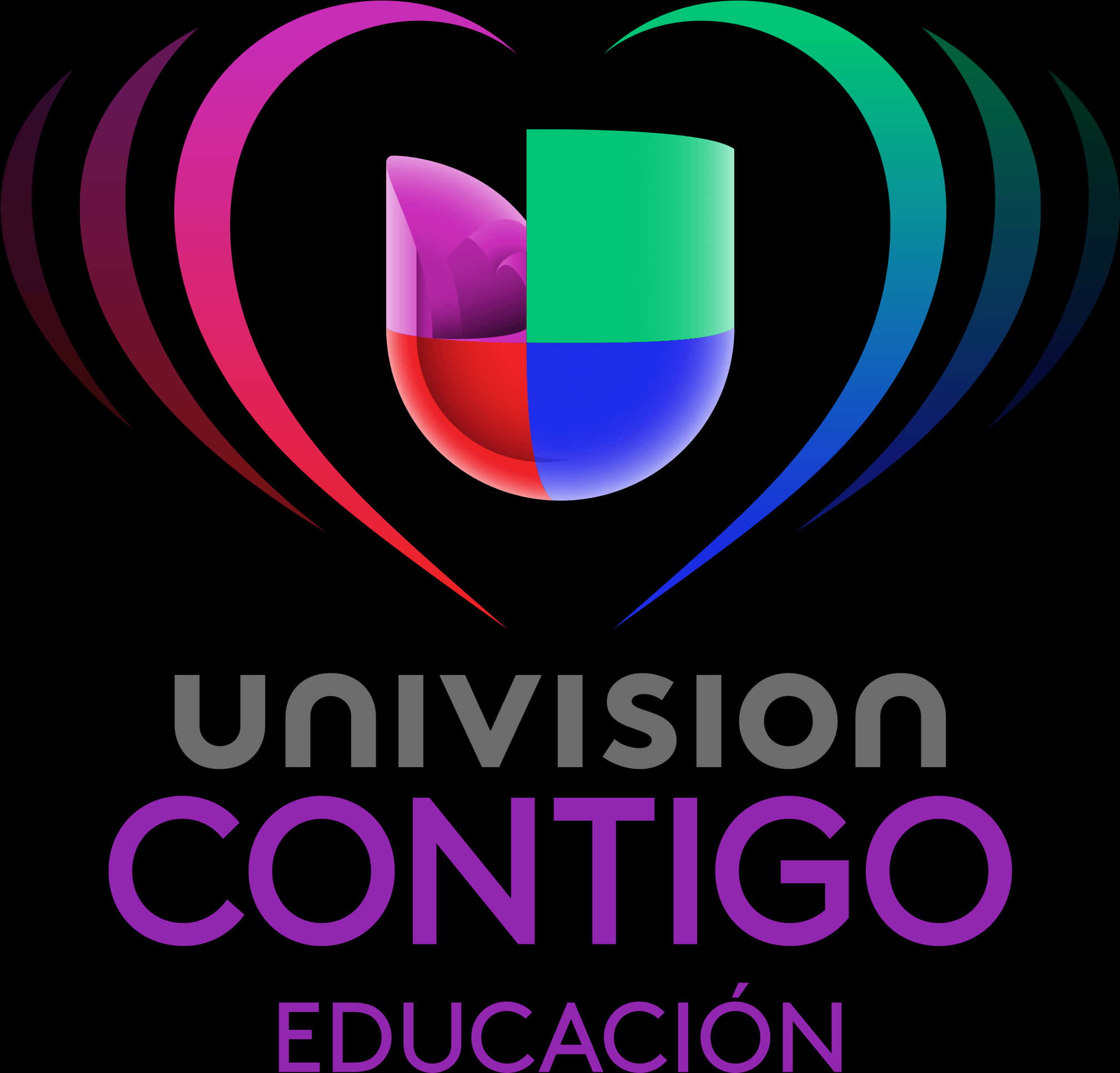 Univision Contigo Educacion Logo PNG