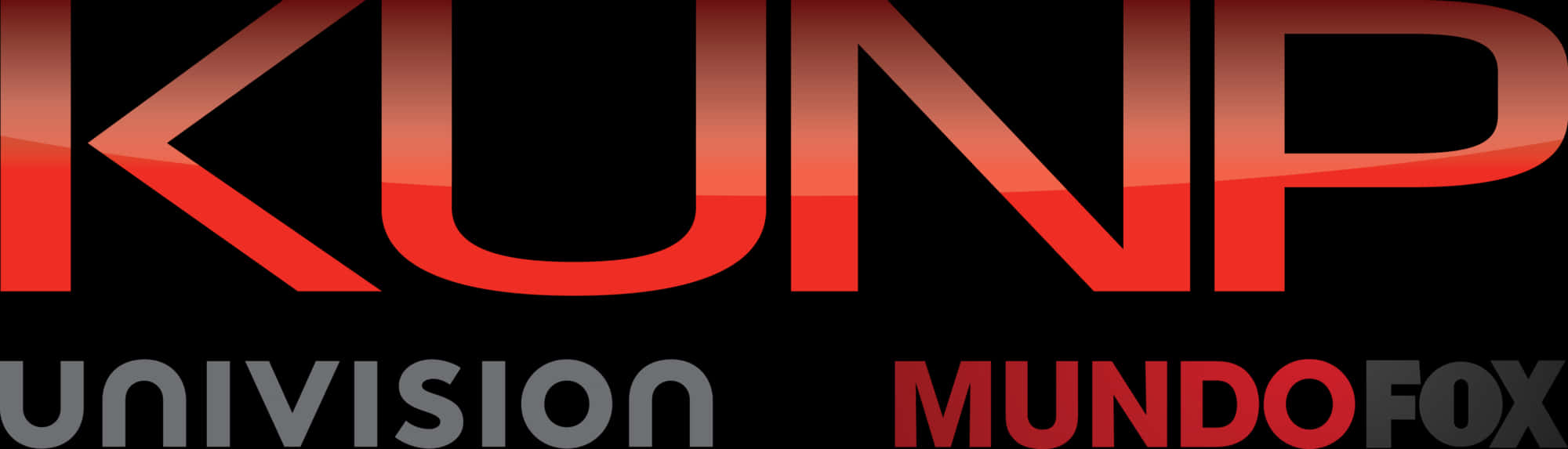 Univision Mundo Fox Logo Red Gradient Background PNG