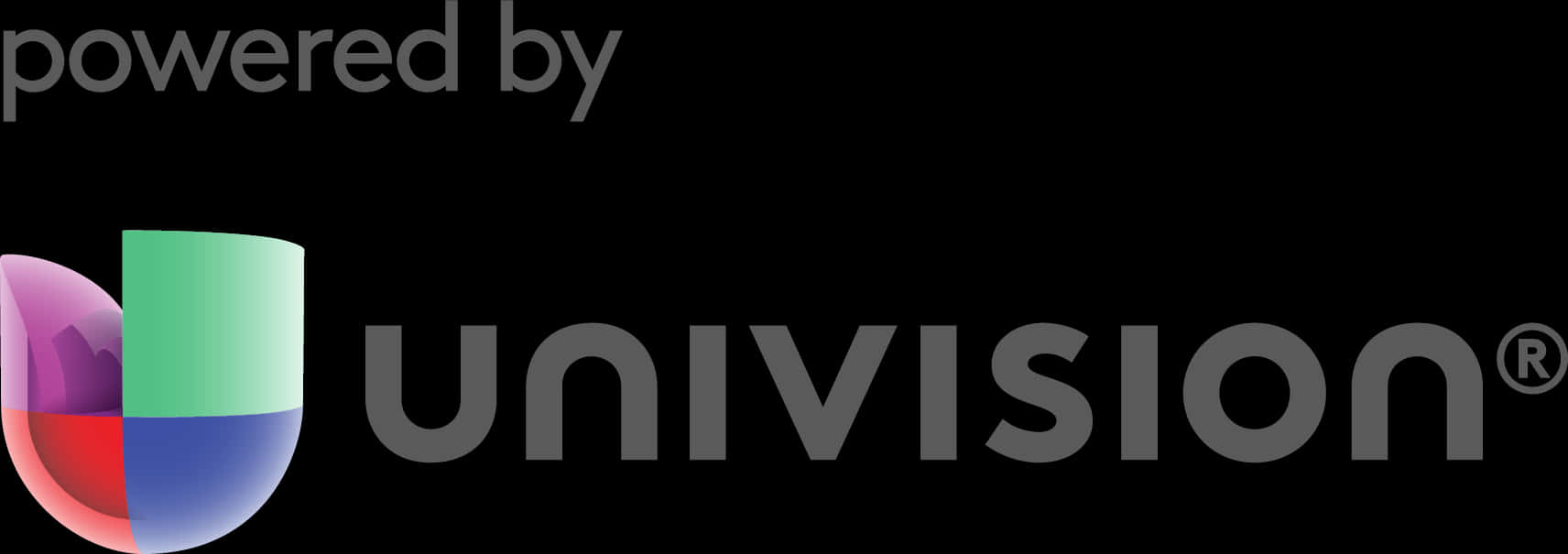 Univision Powered By Logo PNG