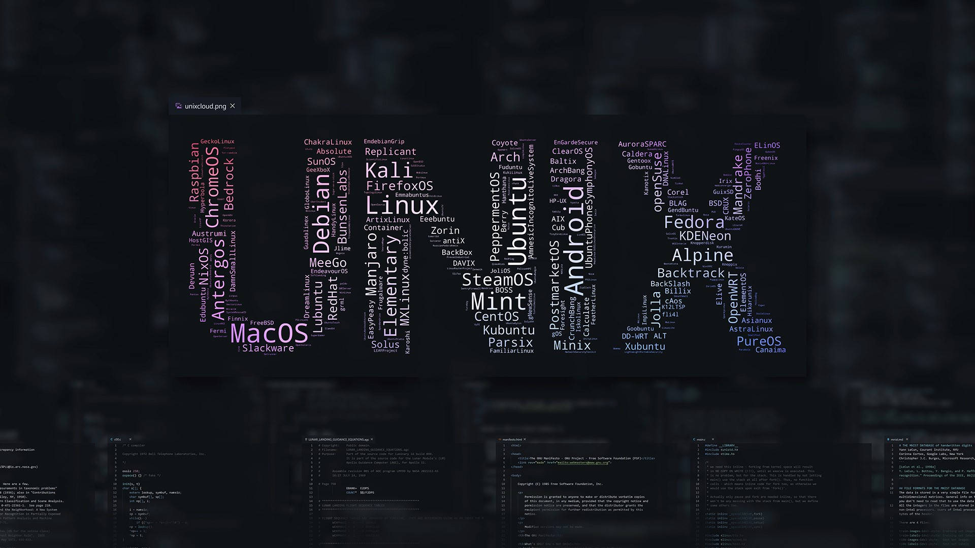 Unix Computer Program Typography Wallpaper