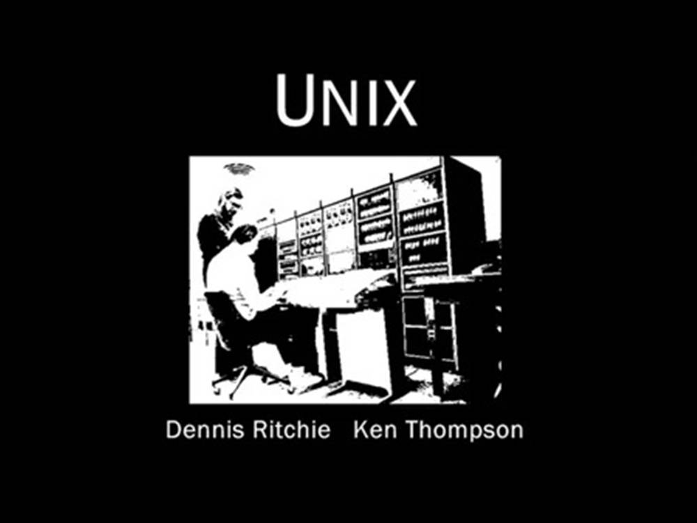 Unix-udviklere Dennis Ritchie og Ken Thompson Wallpaper