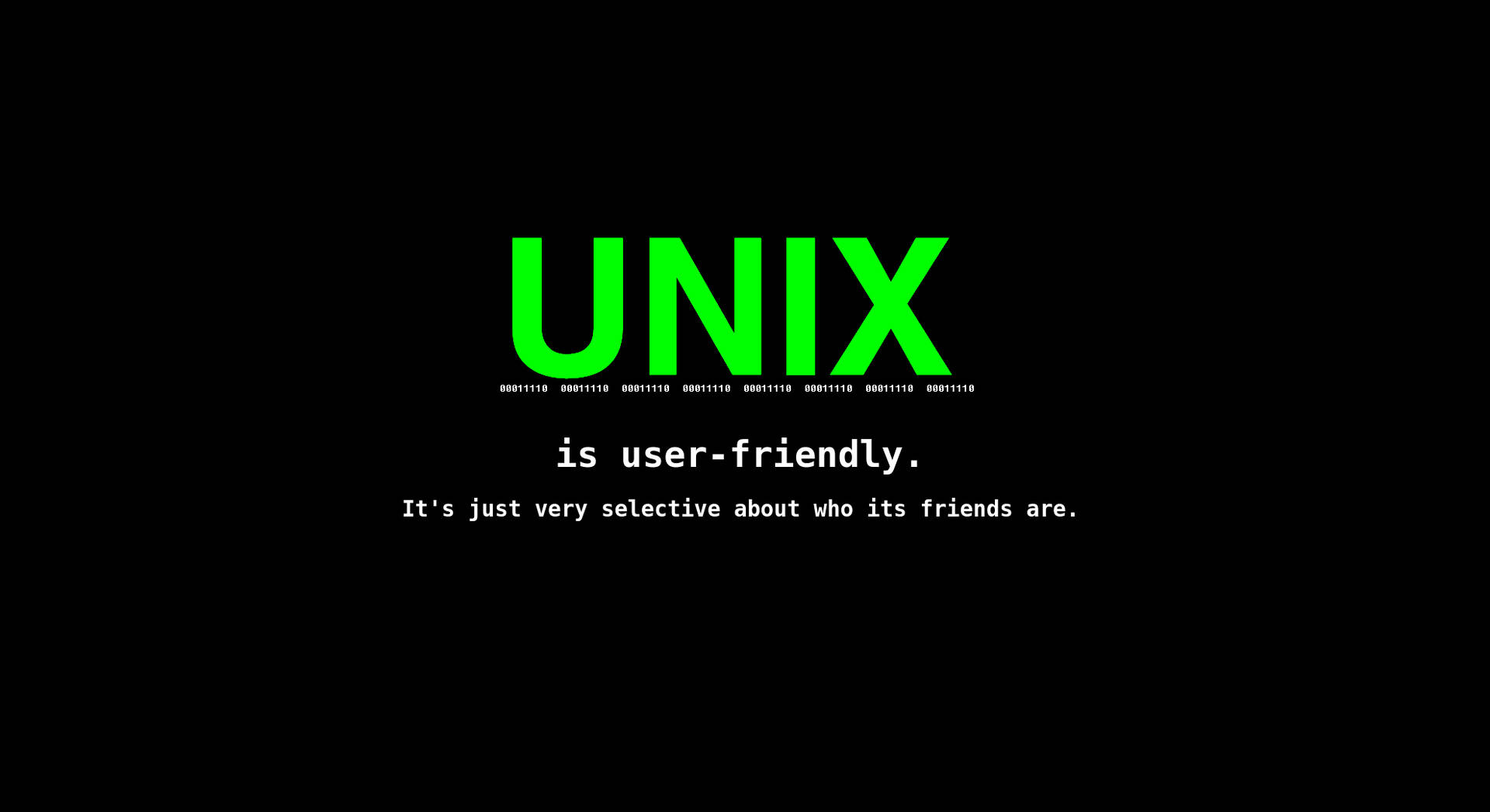 Unix 1980 X 1080 Wallpaper