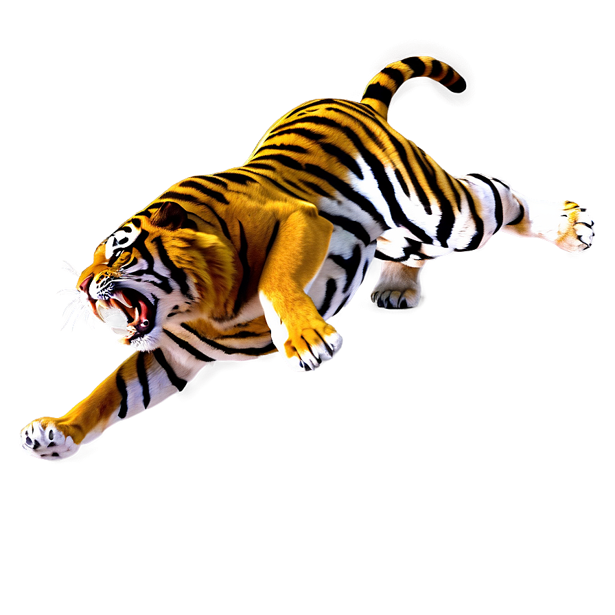 Unleashed Tiger Fury Png 06252024 PNG