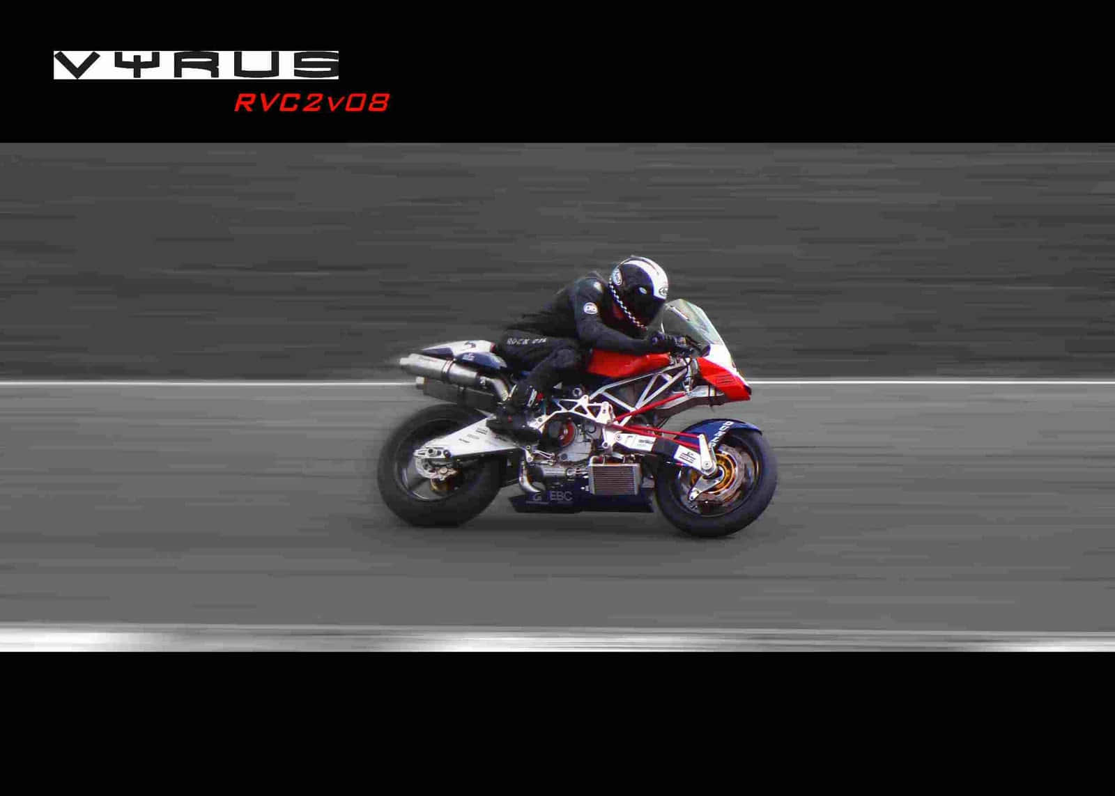 Unleashing Power: The Vyrus Motorcycle In Action Wallpaper
