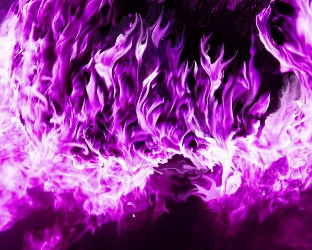 Unleashing The Power Of Purple Fire Wallpaper