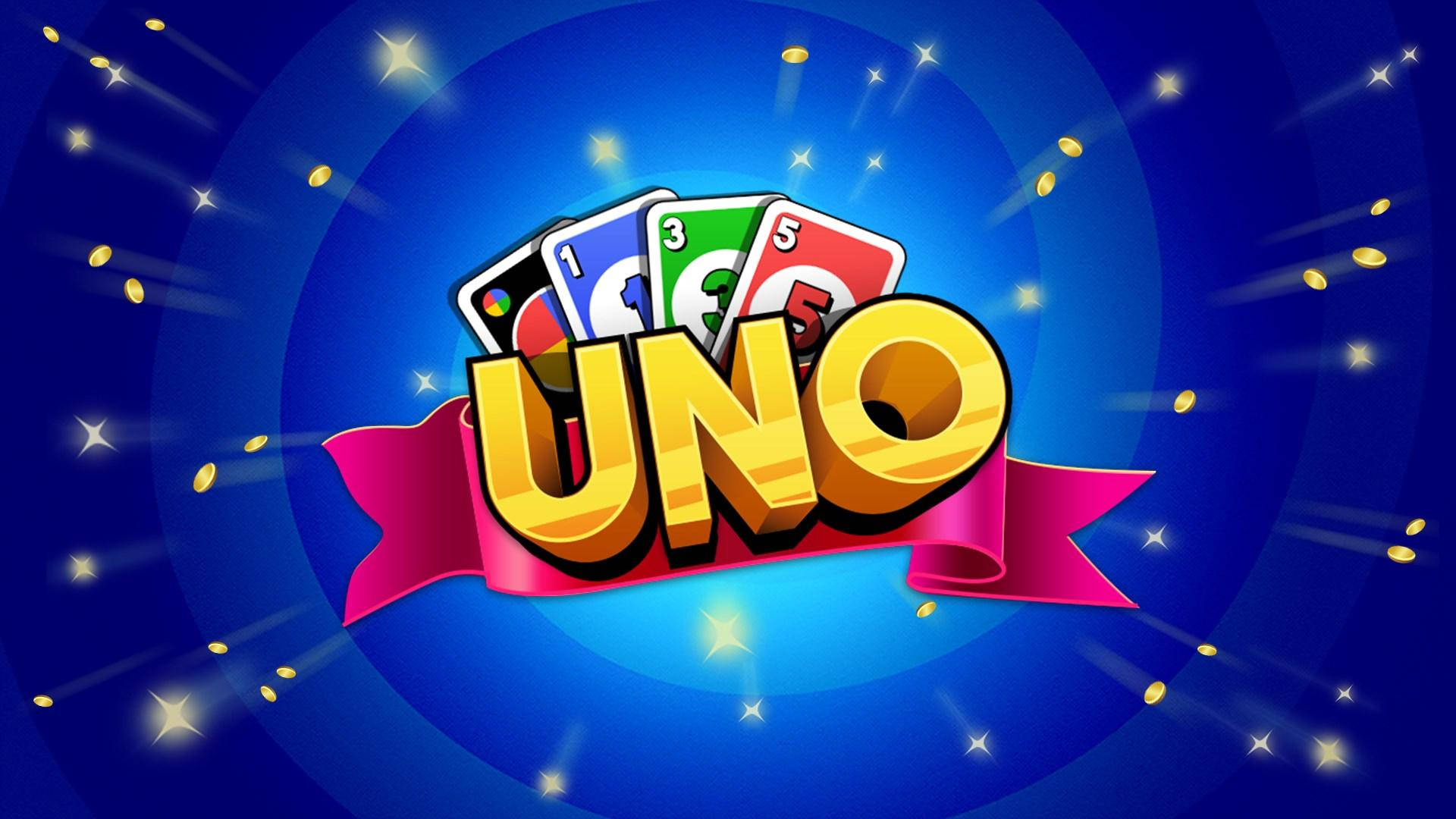 Uno Card Game Blue Poster Wallpaper