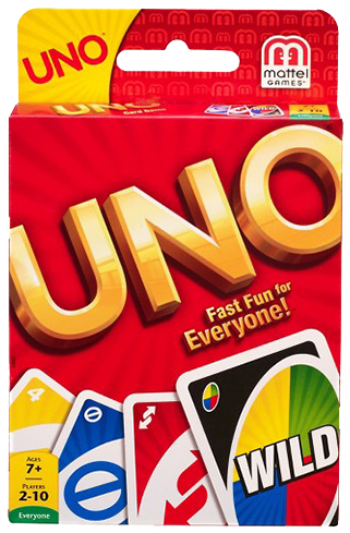 Uno Card Game Packaging PNG