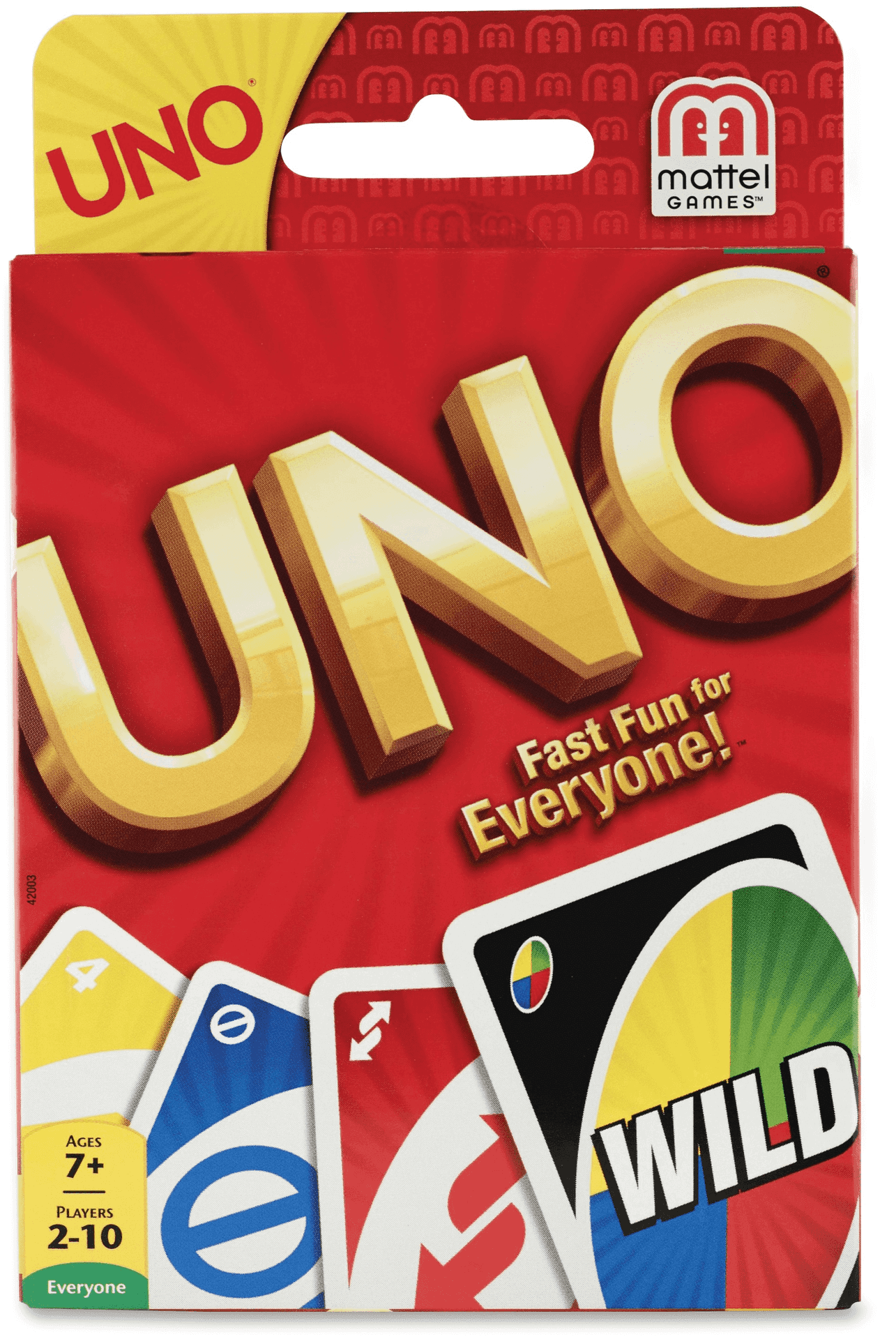 Uno Card Game Packaging PNG