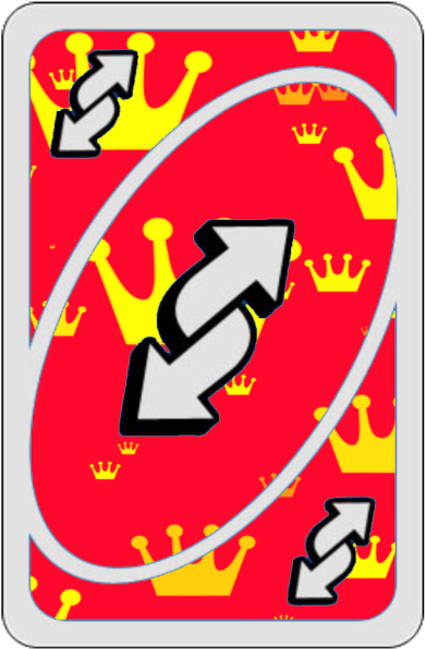 Uno Reverse Card Red Background PNG