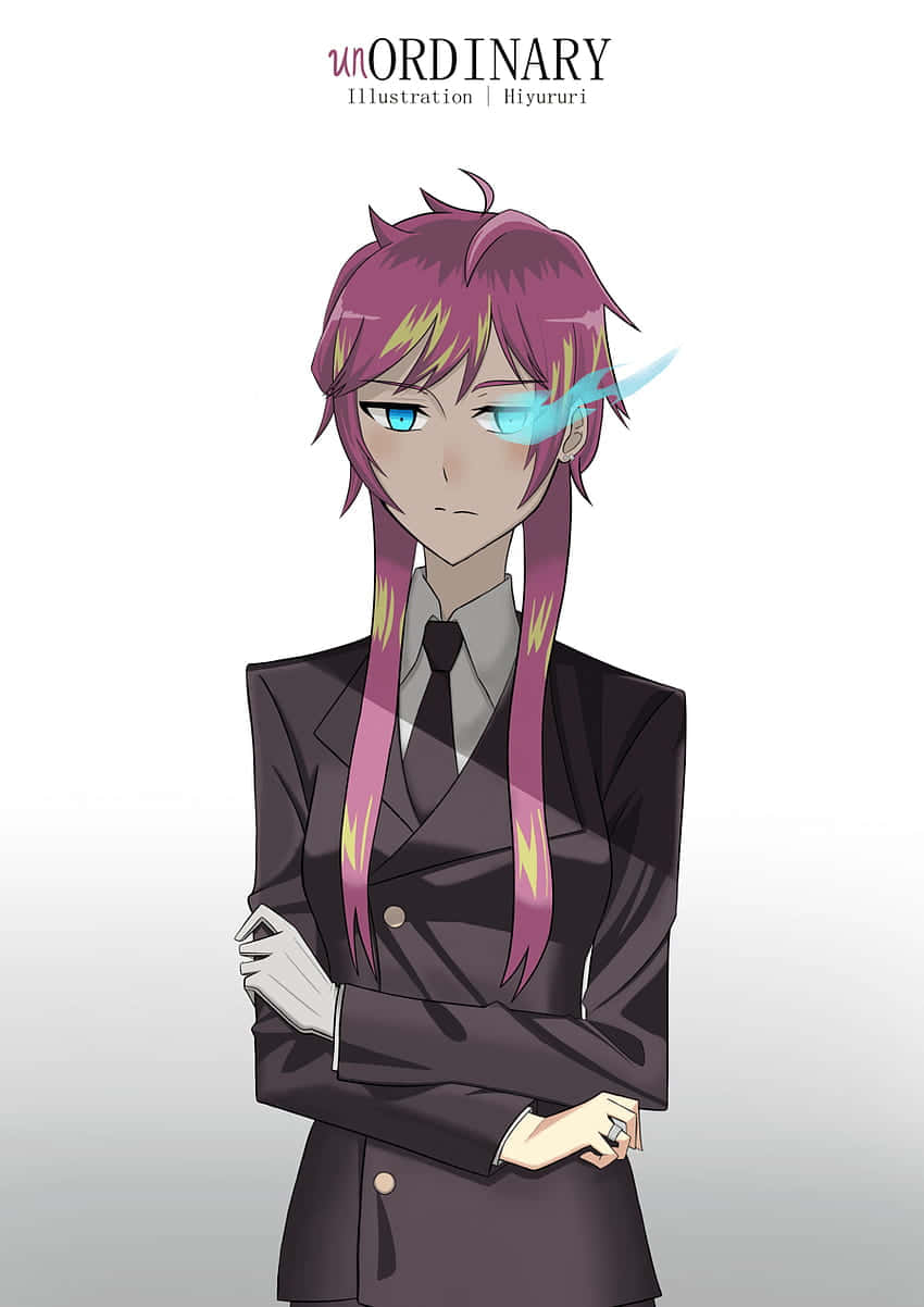 Unordinary Seraphina In Suit And Tie Wallpaper