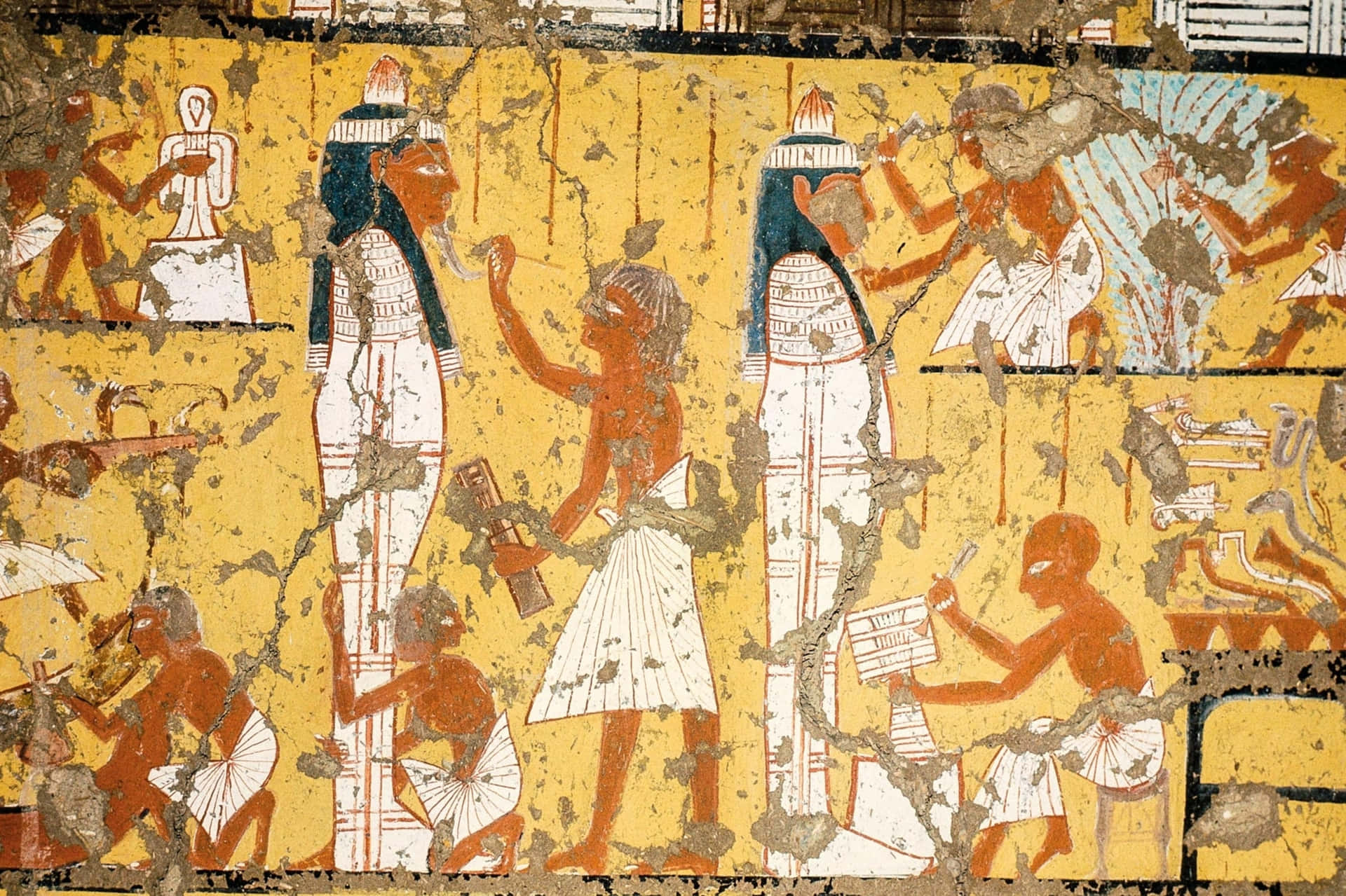 Unosguardo Maestoso Alle Piramidi E Alla Sfinge Dell'antico Egitto