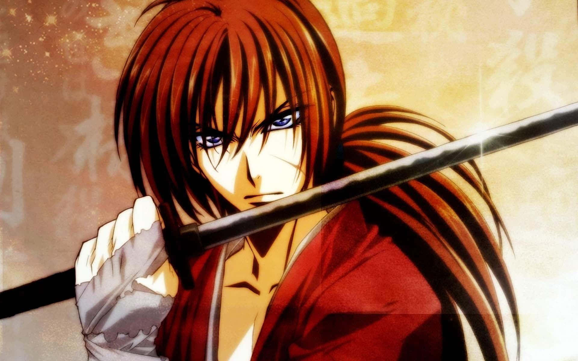 Unraveling The Epic Saga: A Still From Samurai X Kenshin. Wallpaper