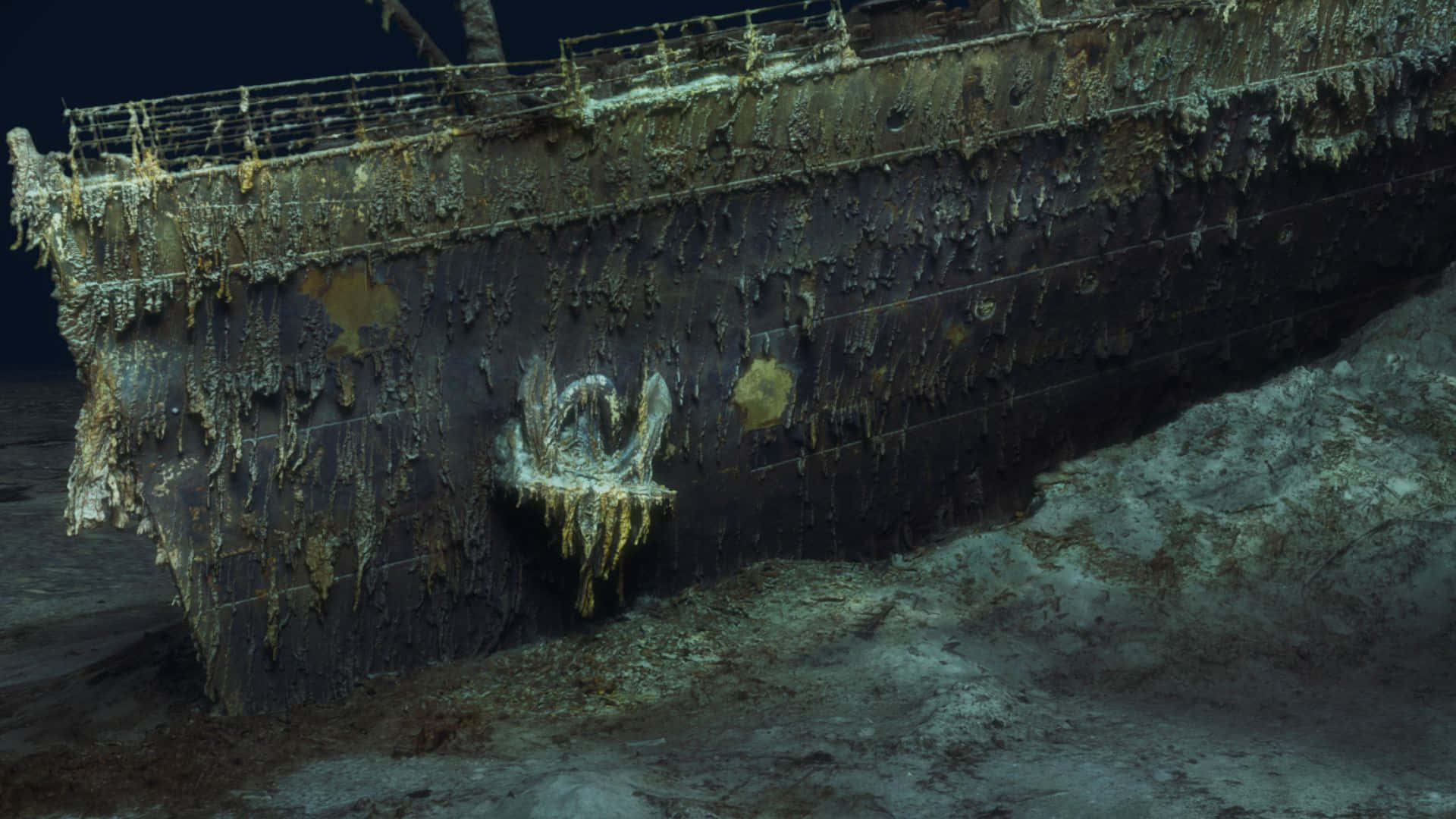 Unseen Image Of The Titanic Wreckage Wallpaper