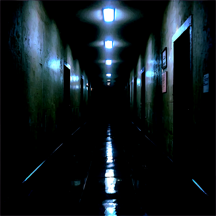 Unsettling Dark Corridor Png Pma28 PNG