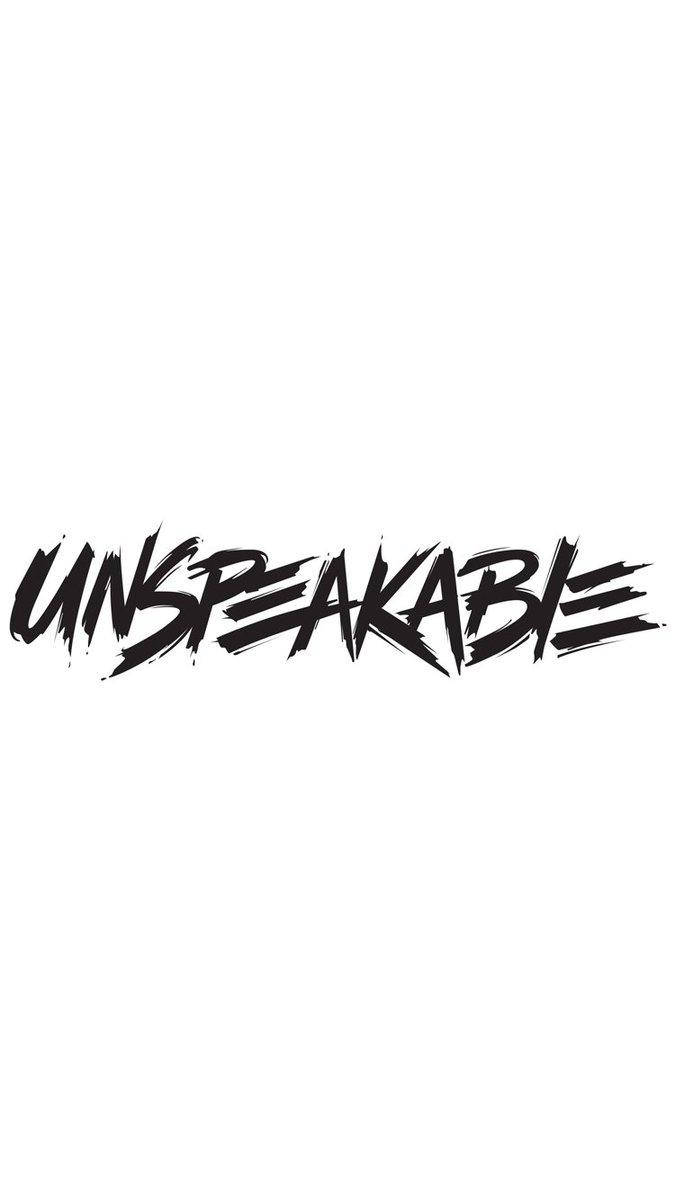 Unspeakablegaming-logotyp På Vit Bakgrund Wallpaper