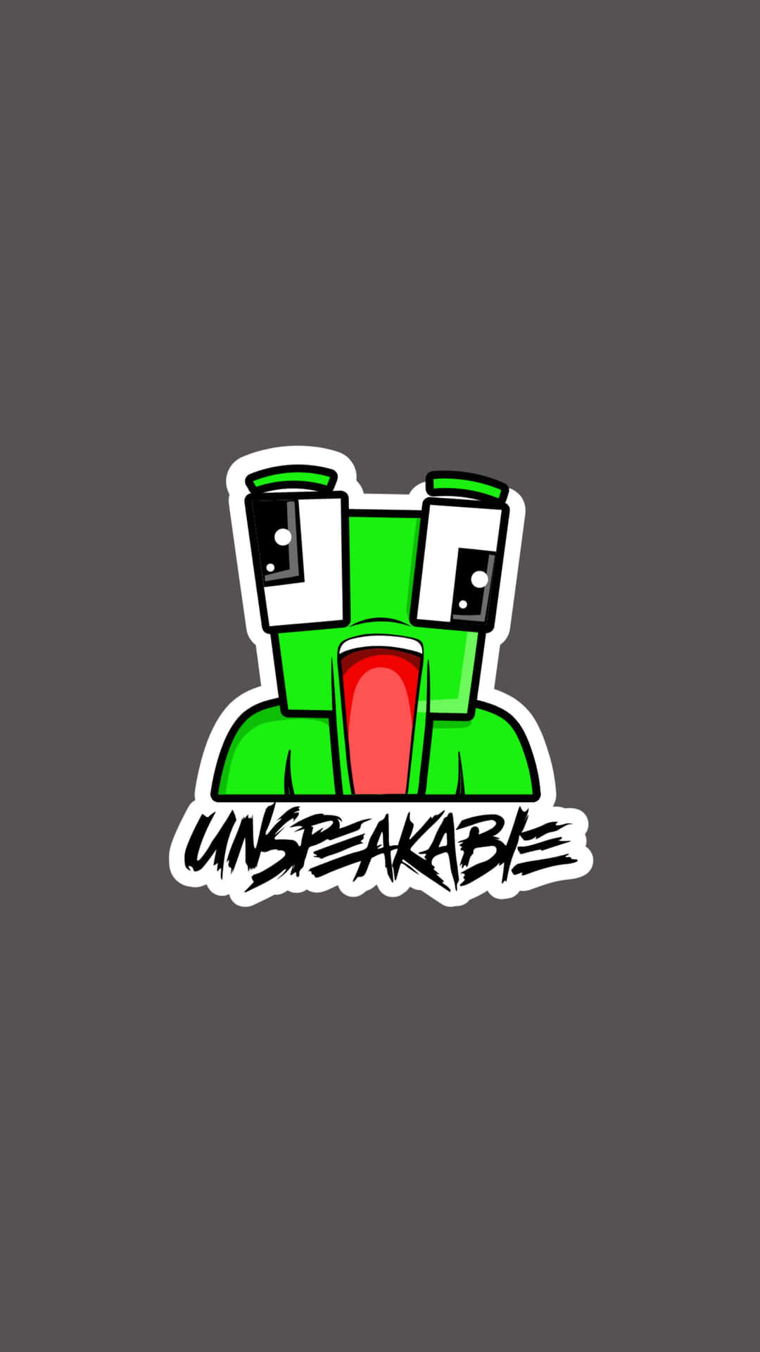 Unspeakable Logo Green Frog Wallpaper