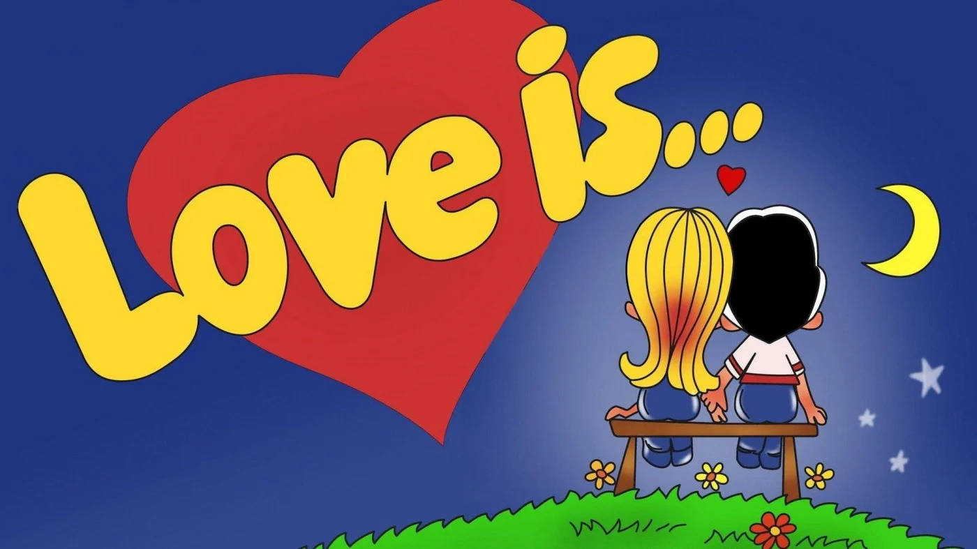 Unspoken Love Tales In The Cartoon World Wallpaper