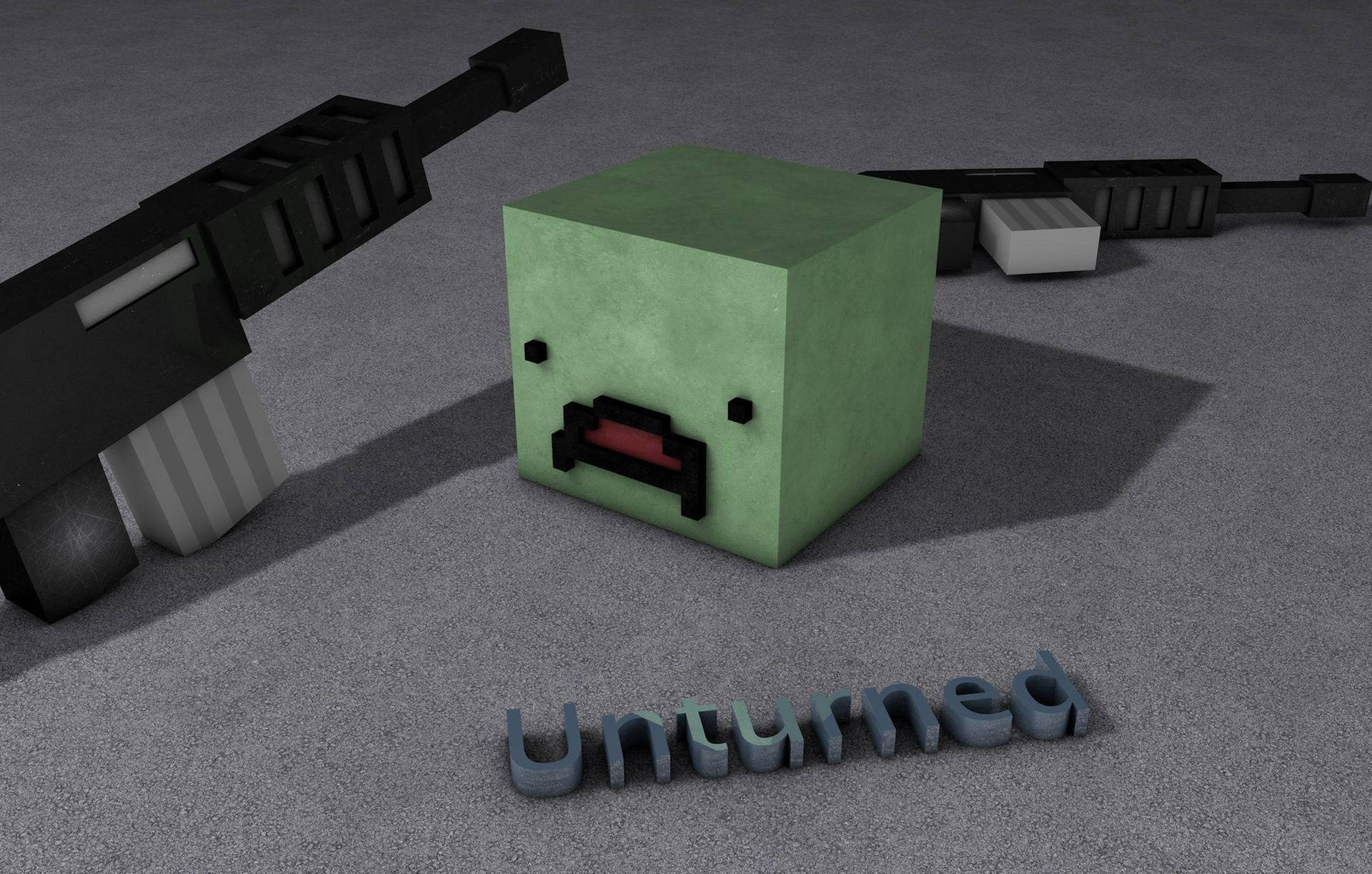 Unturned Zombie And Guns Wallpaper