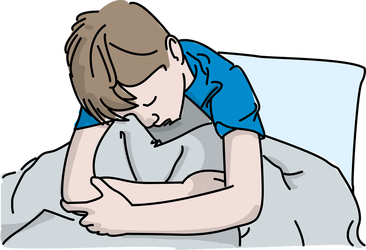 Unwell Child Resting PNG