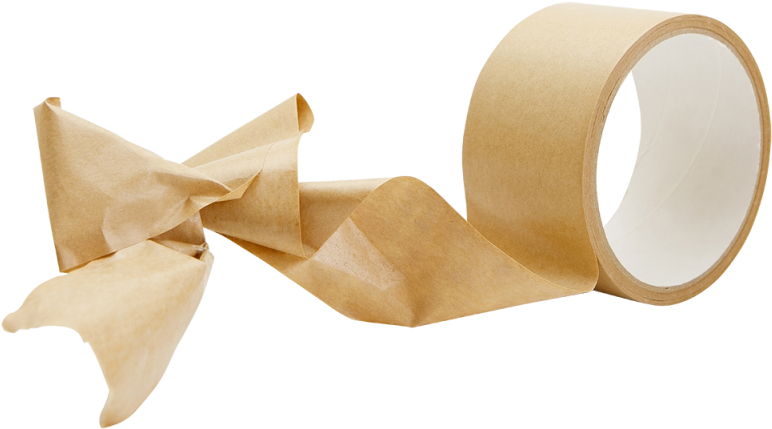 Unwound Brown Adhesive Tape PNG