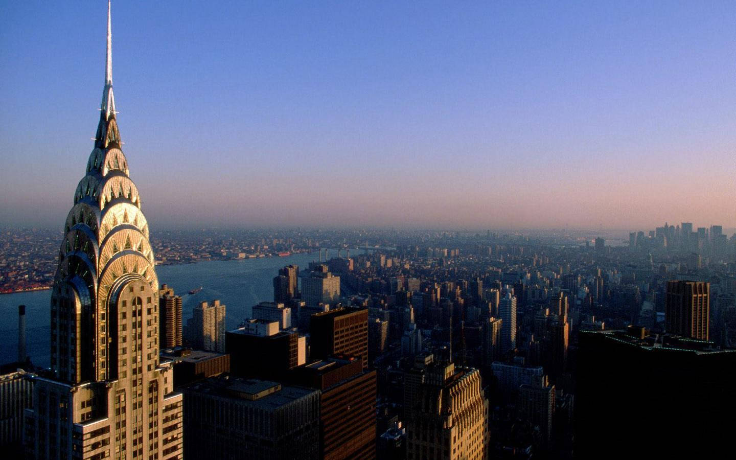 Up-close Manhattan Empire State Building Wallpaper