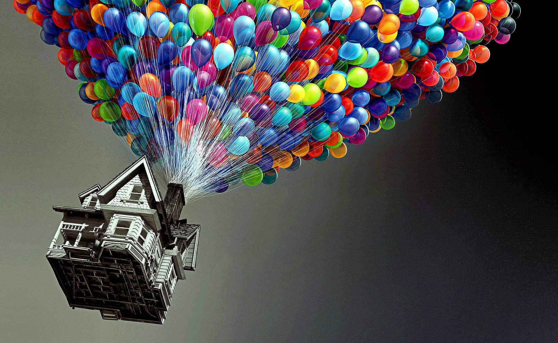 Up Movie Colorful Balloons