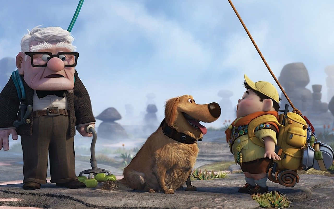 Dugschaut Russel Im Disney Pixar-film Oben An. Wallpaper