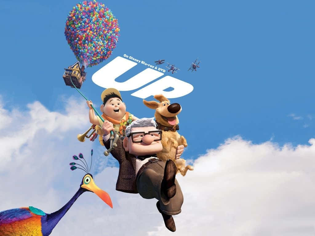 Niedlichefiguren Aus Dem Disney-pixar-film Oben Als Computer- Oder Handyhintergrund. Wallpaper