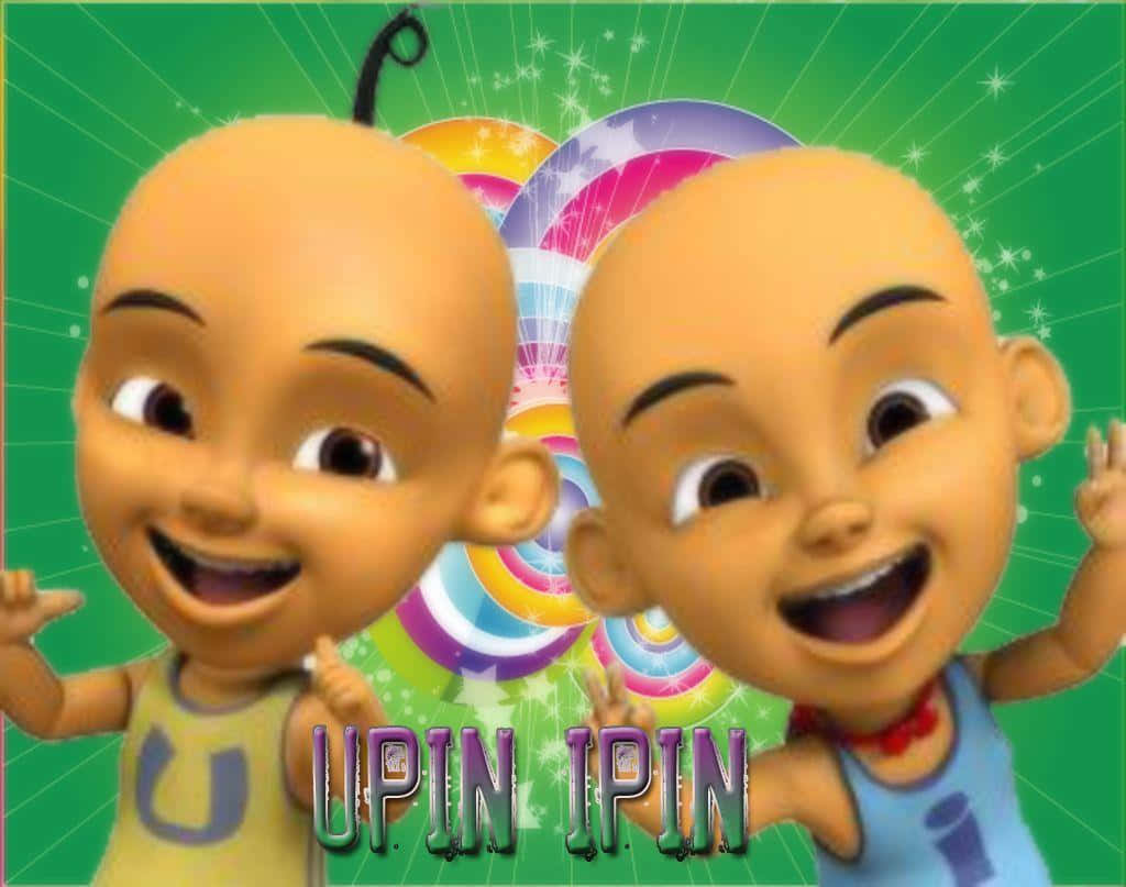 Two Cartoon Characters With The Words Uppin Pin
