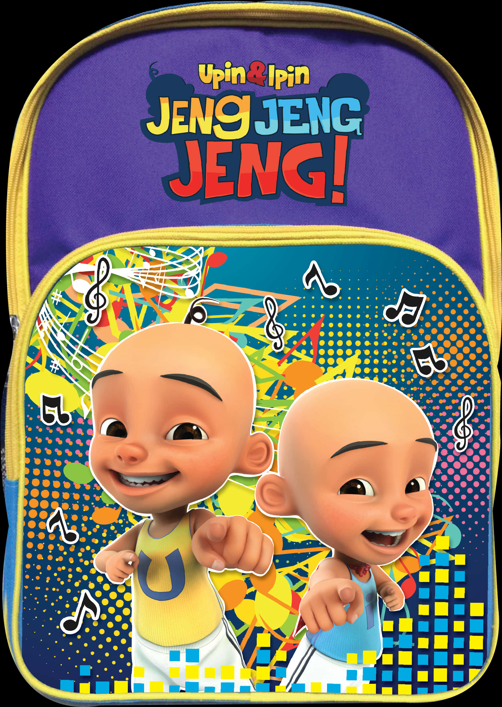 Download Upin Ipin Musical Backpack | Wallpapers.com