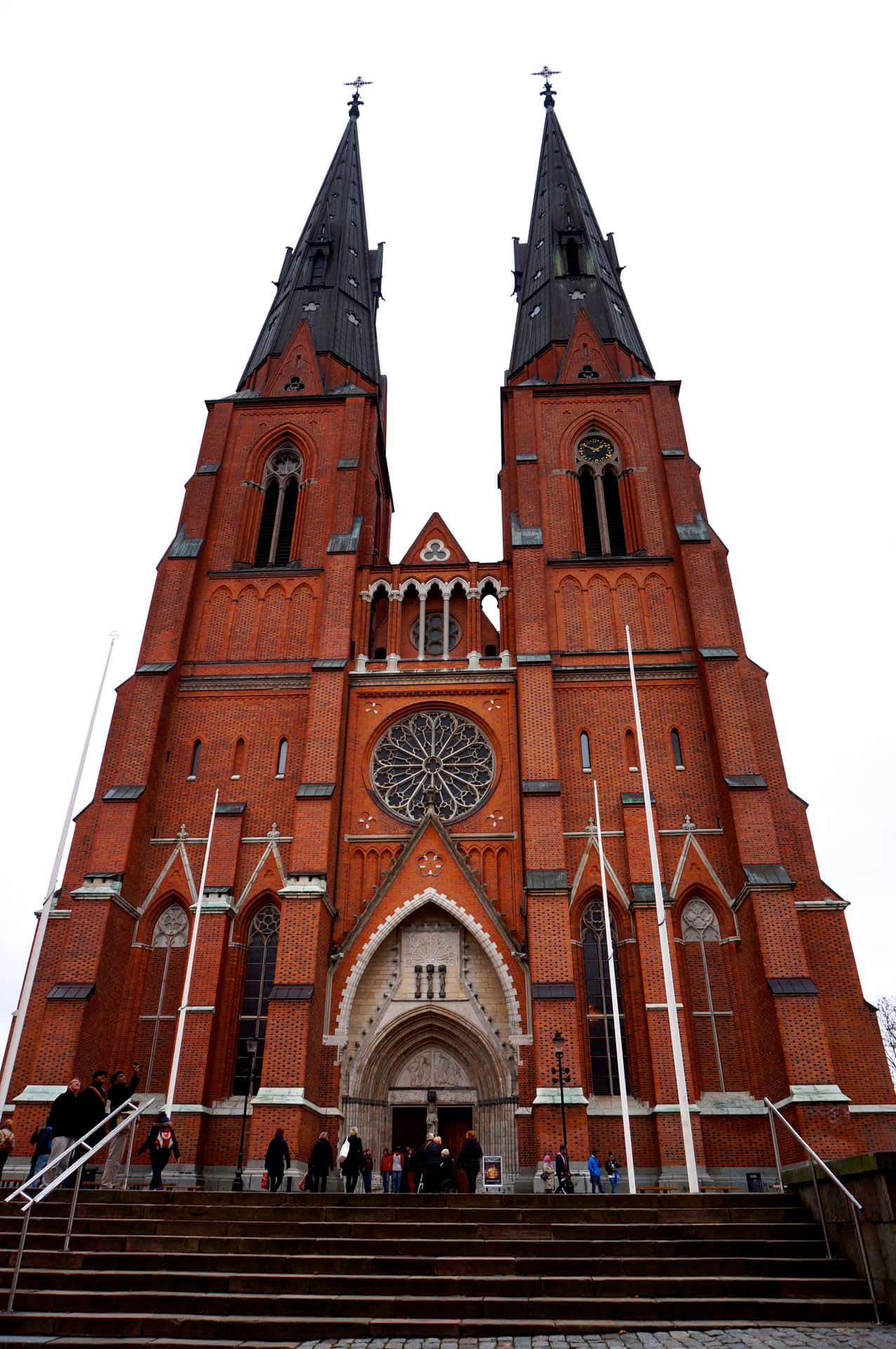 Uppsala Cathedral Exterior View Wallpaper