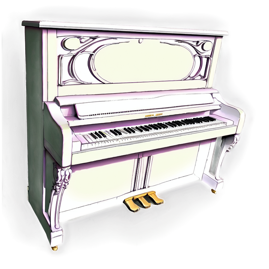 Upright Piano With Bench Png 27 PNG