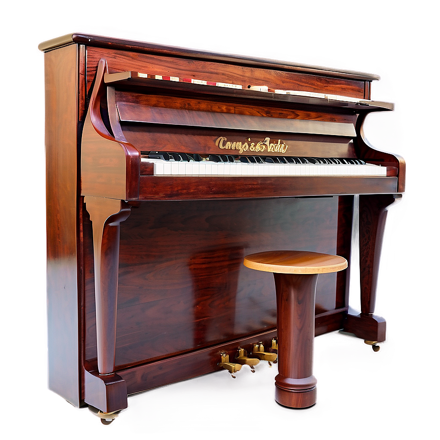 Upright Piano With Multi-timbral Capabilities Png 06272024 PNG