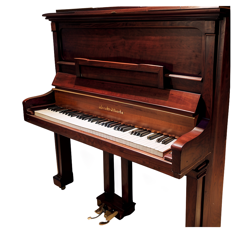 Upright Piano With Sheet Music Stand Png Pgt56 PNG