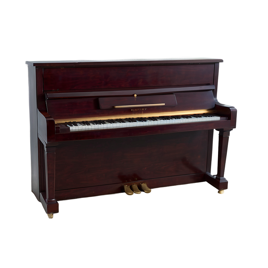 Upright Piano With Velvet Cover Png 06272024 PNG