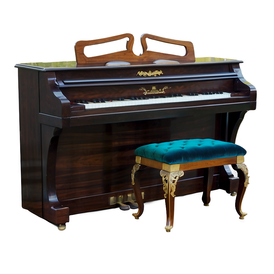 Upright Piano With Velvet Cover Png Tio PNG