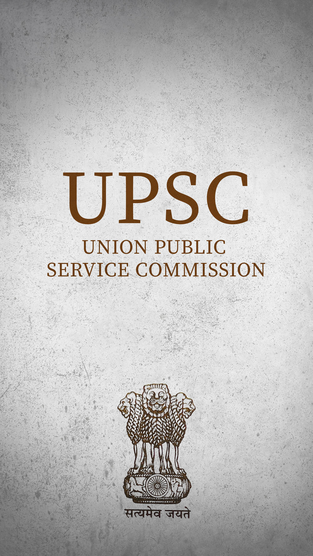 UPSC tekst med logo på grå glittertapet Wallpaper