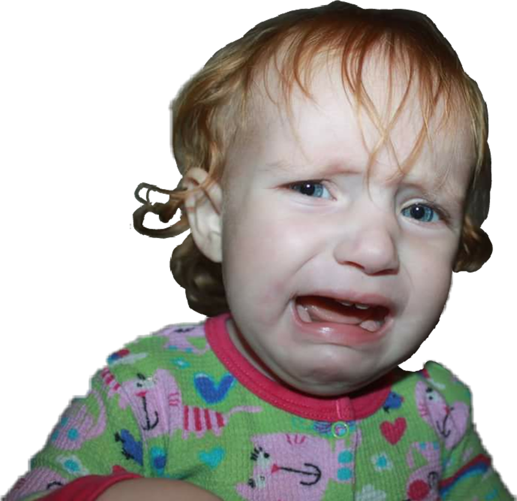 Upset Toddler Crying PNG