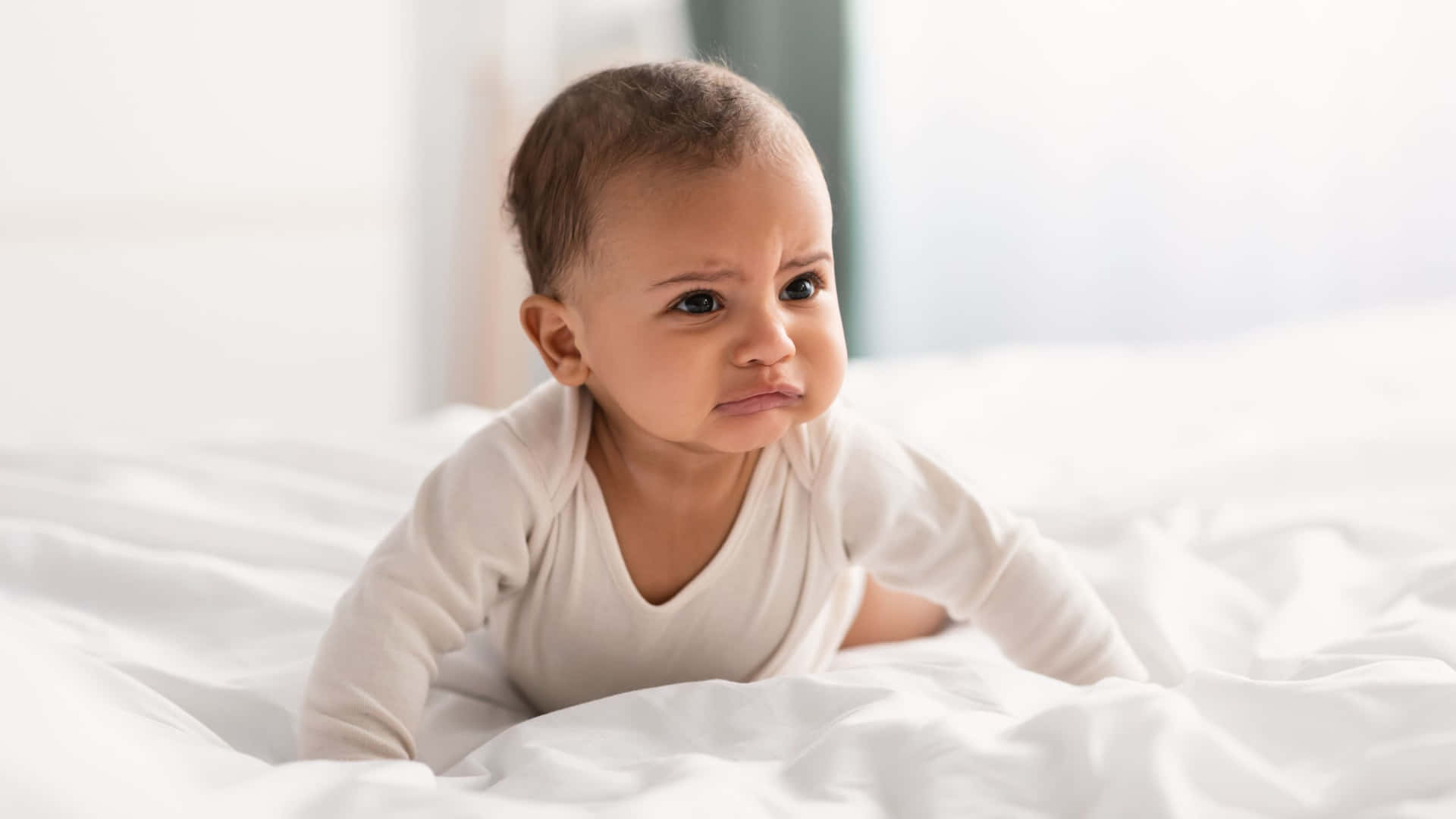 Upset Toddler Whining Wallpaper