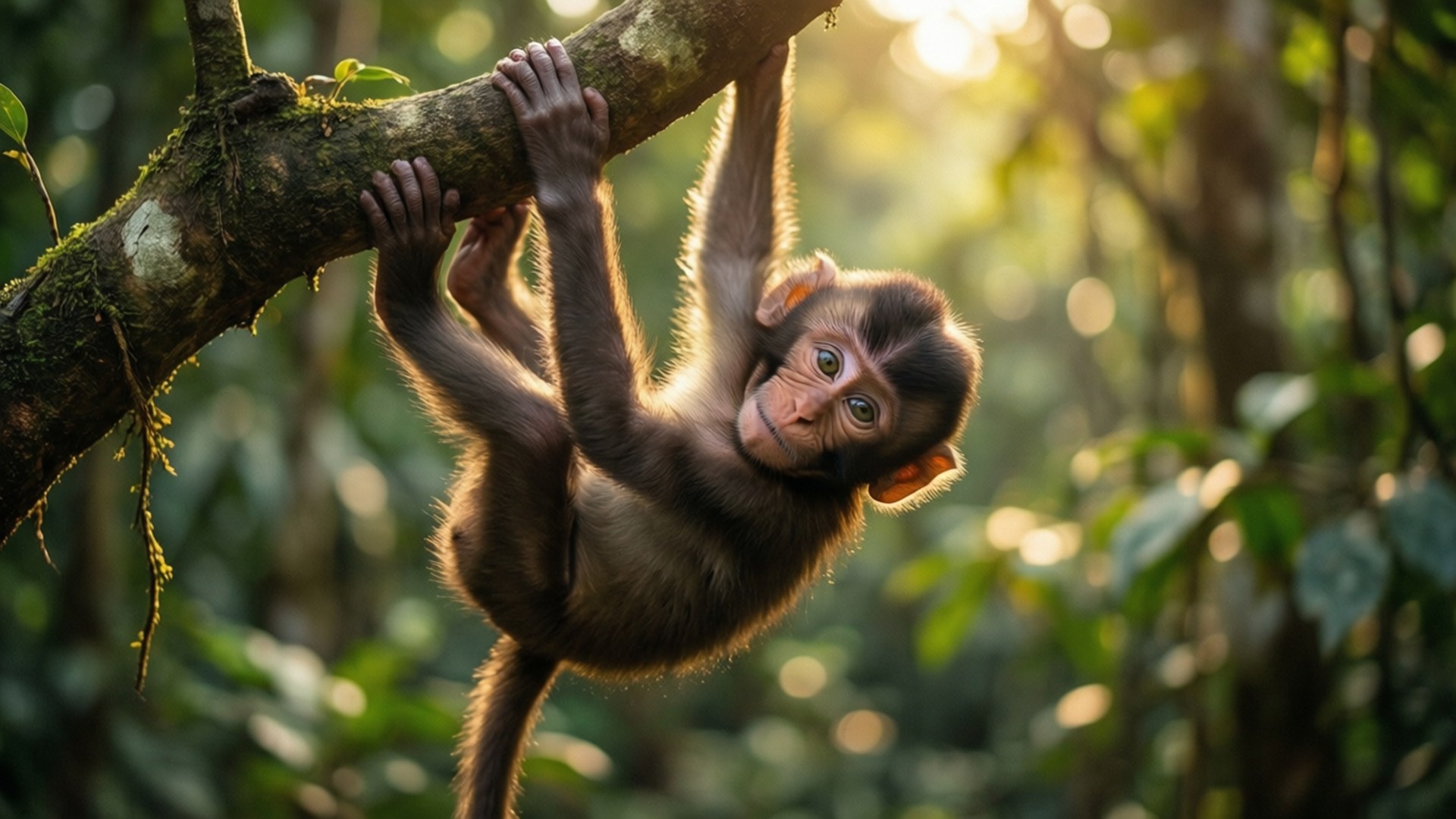 Bermain di Hutan Terbalik Wallpaper