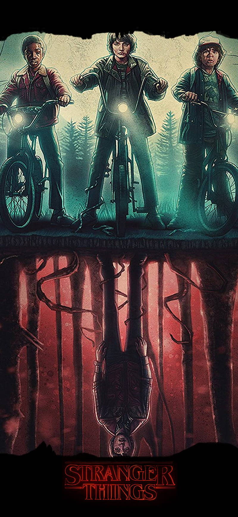Upside Down Will From Stranger Things Phone Wallpaper