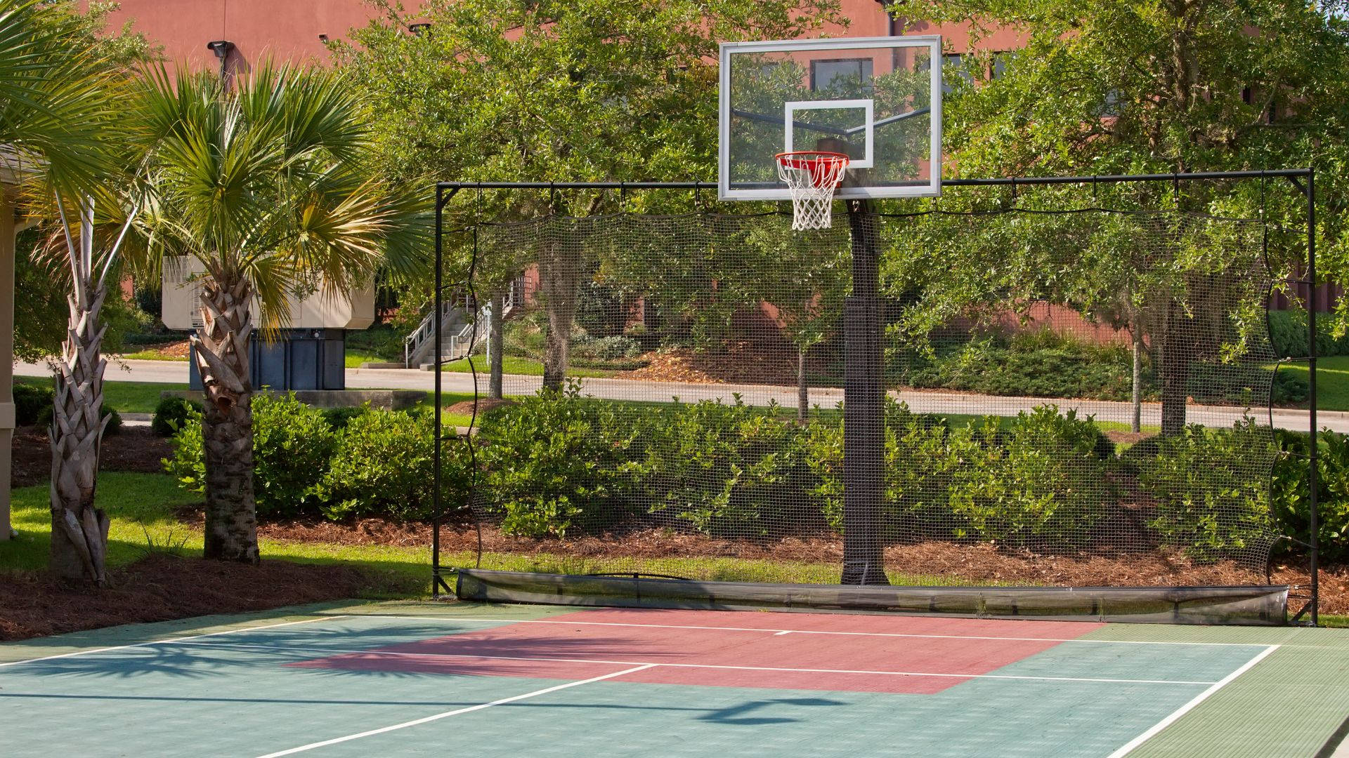 outdoor basketball court backgrounds