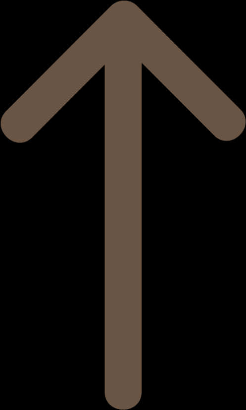 Upward Brown Arrow Icon PNG