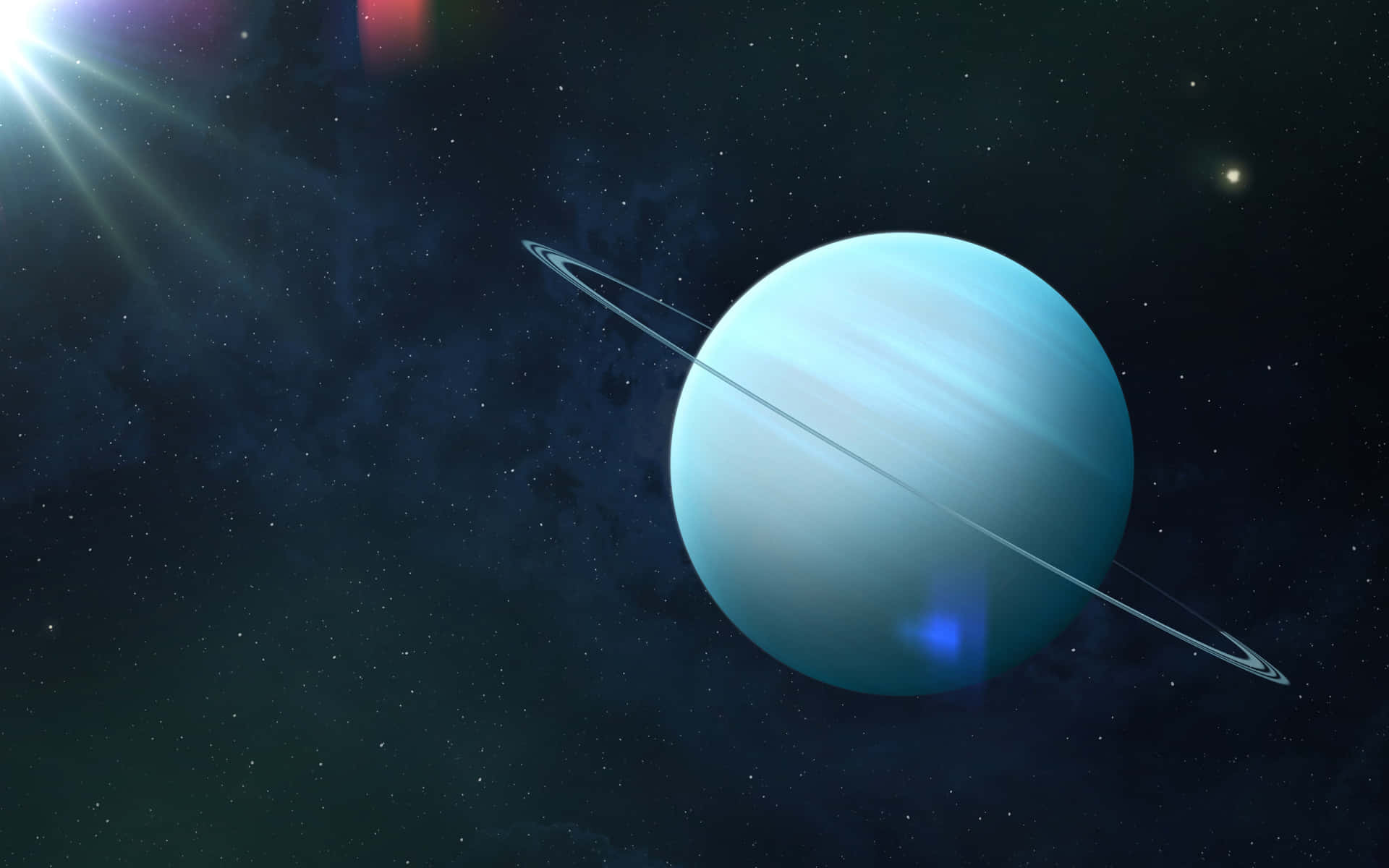 Ennärbild Av Uranus, Den Sjunde Planeten Från Solen.