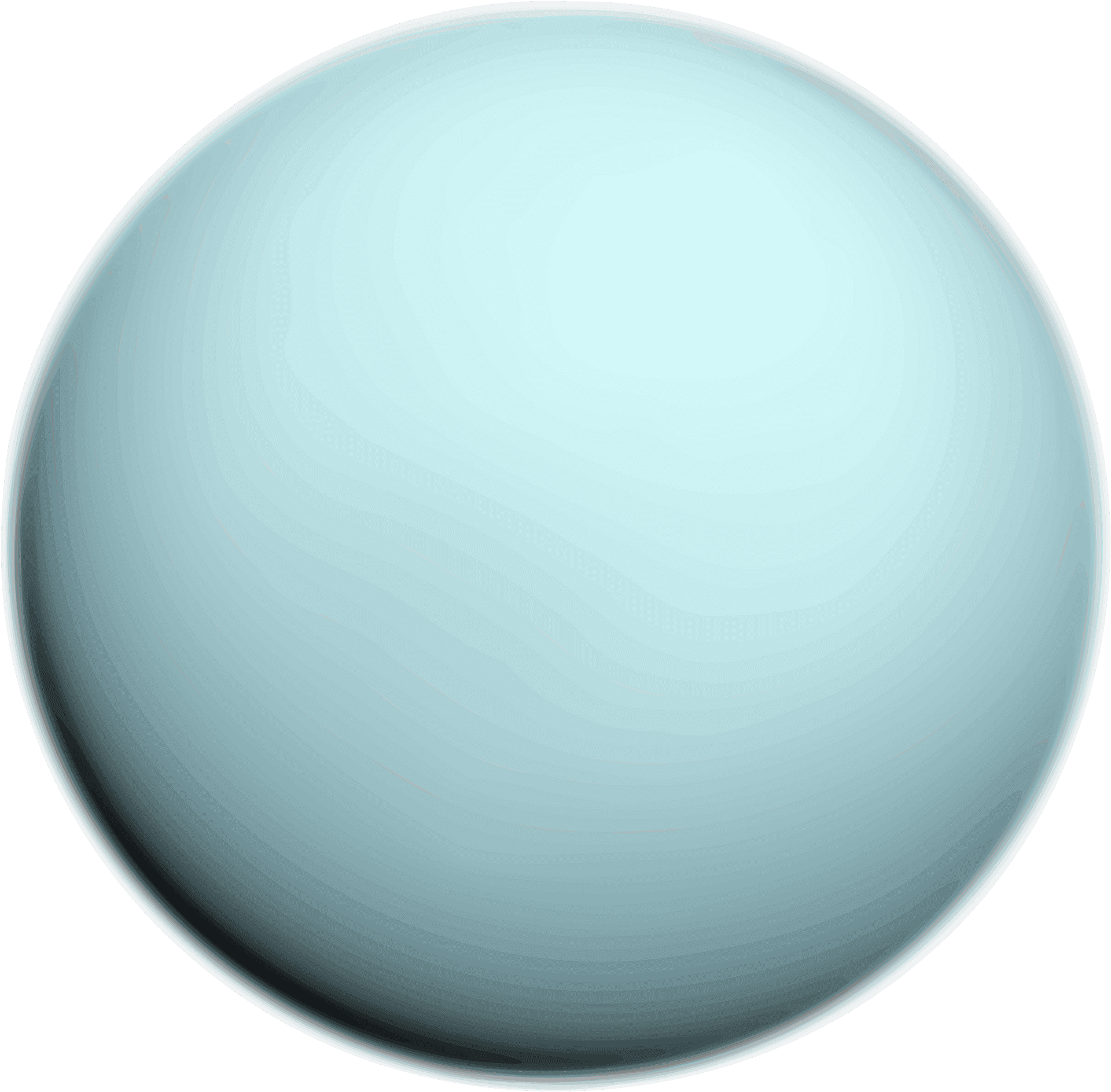 Uranus Planet Graphic Representation PNG