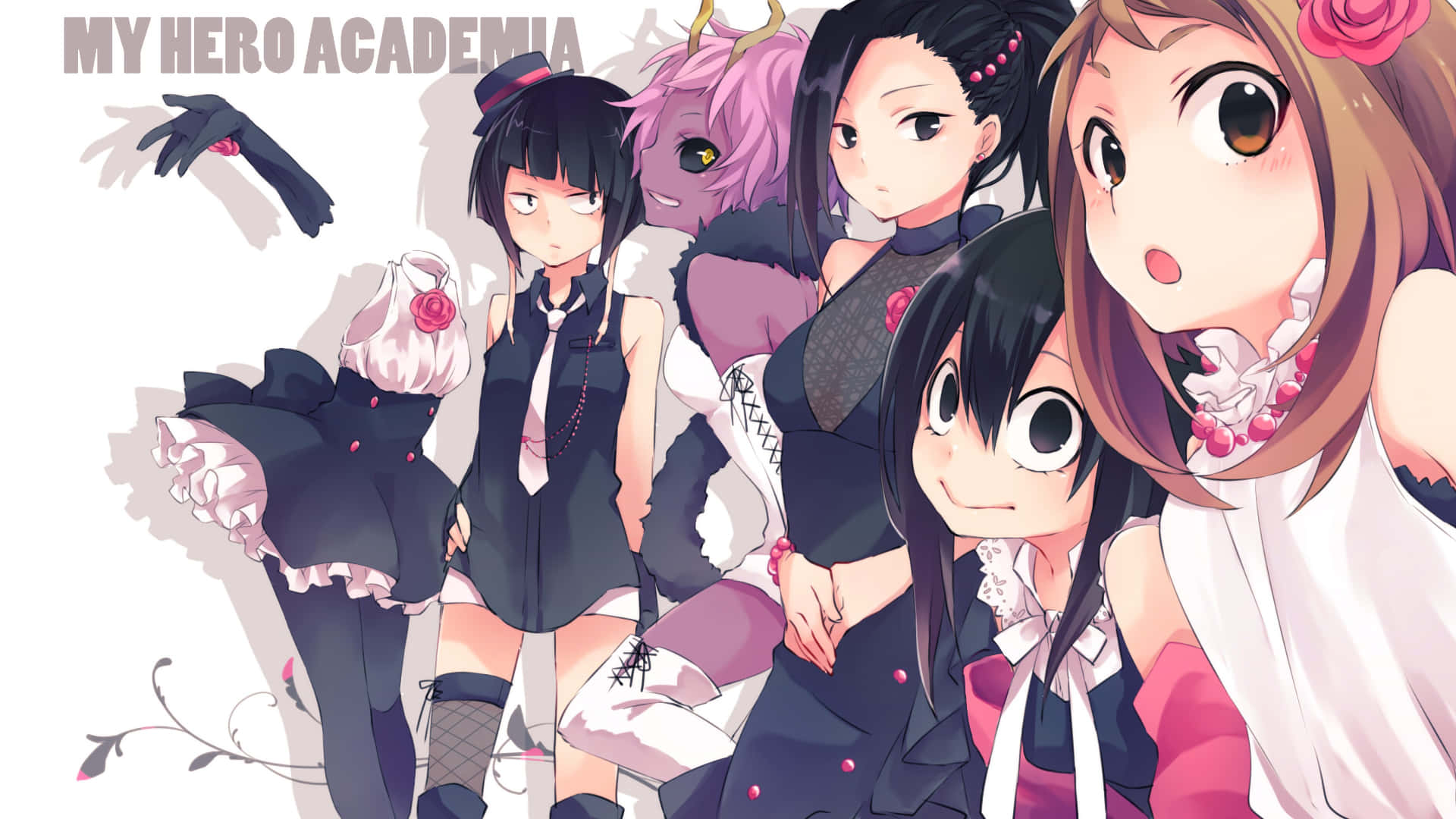 My Hero Academia Girls With Uraraka Aesthetic Wallpaper